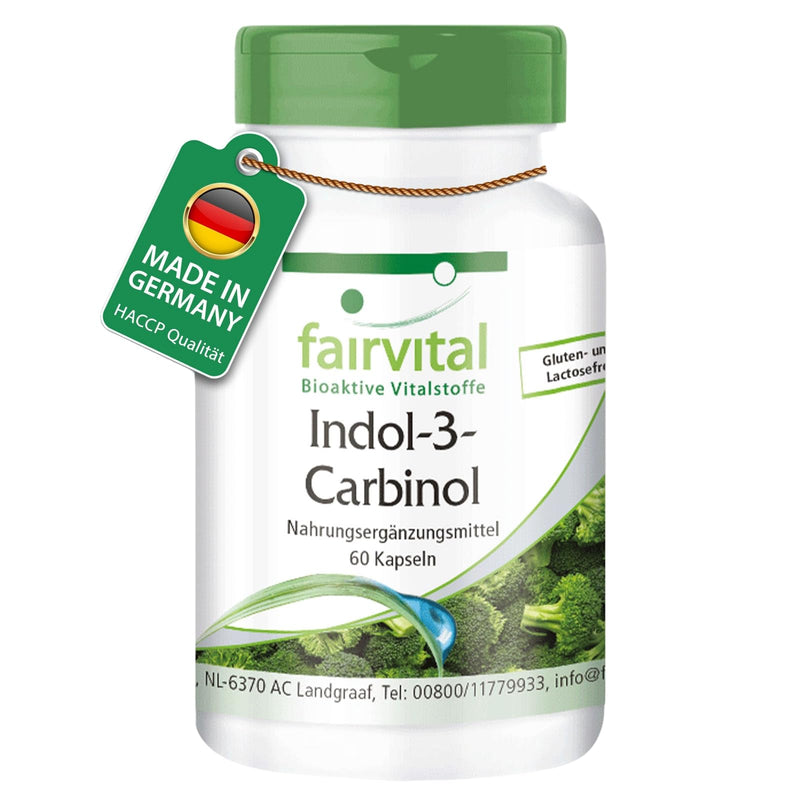 [Australia] - Fairvital | Indol 3 Carbinol Capsules - 60 Capsules - HIGH DOSE - I3C Capsules with Broccoli Powder - VEGAN 44 g (Pack of 1) 