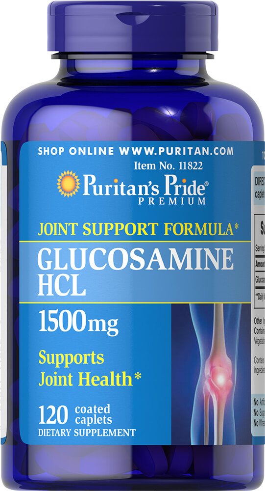 [Australia] - Puritan's Pride Glucosamine 1500 mg Caplets, 120 Count 