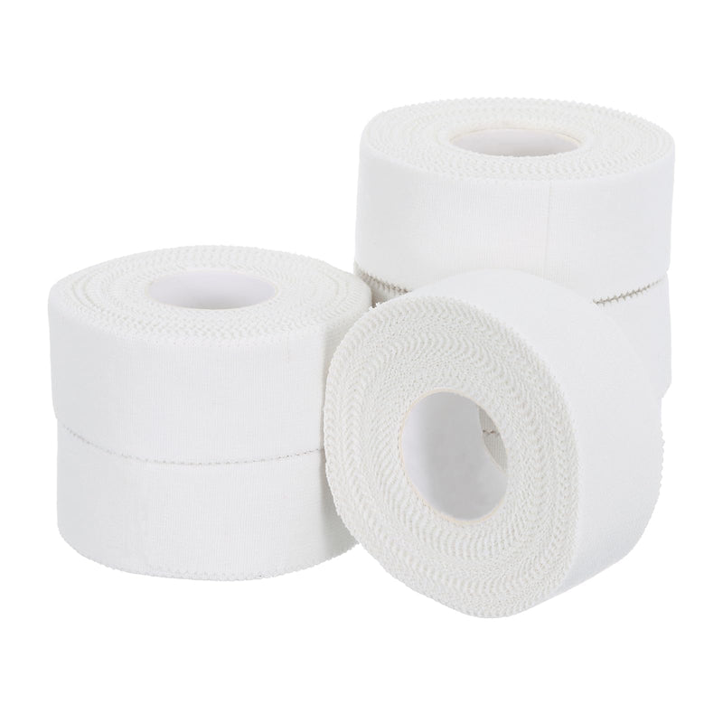 Athletic Sports Tape, Athletic Tape Strong Adhesive Easy Tear with Serrated Edges - Fitting for (Athletes/Sport Trainer/Gymnastics/Boxing) 1 in x 30 Ft, 6 Rolls, White