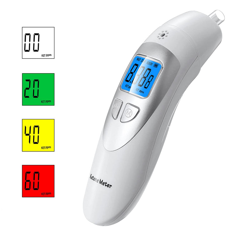 Breath Ketone Meter, Ketosis Breath Monitor, Acetone Tester for Keto Diet, Portable Ketone Analyzer, Ketone Level Tracker, Ketogenic Breath Testing Device, Fitness Ketosis Checker | Ketosis Tracking, Portable Breath Tester, Accurately Monitor Ketones, ...