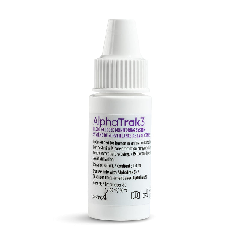 AlphaTrak 3 Control Solution for AT3 Blood Glucose Meter 2 Count 4mL Bottles - PawsPlanet Australia