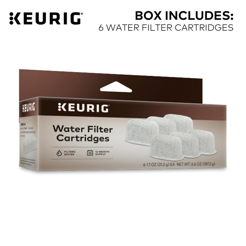 [Australia] - Keurig Water Filter Refill Cartridges, Replacement Water Filter Cartridges, Compatible with 2.0 K-Cup Pod Coffee Makers, 6 Count 