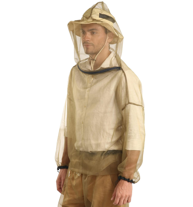 [Australia] - Mosquito Jacket - Bug Jacket with Hood for Men and Women - Mosquito Net for Gardening & Outdoor Protection from Bugs, Flies, Gnats, No-See-Ums & Midges Jacket Only Large - Extra Large 