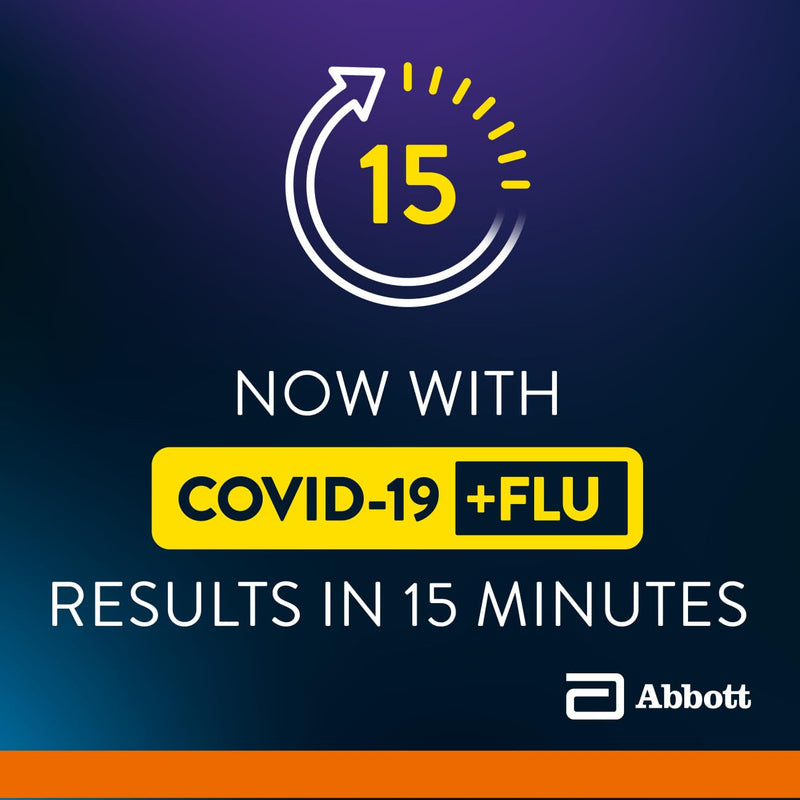 BinaxNOW COVID-19/Flu A&B Combo Self Test, Reliable COVID/Flu Home Test With 15 Minute Results, 2 Tests