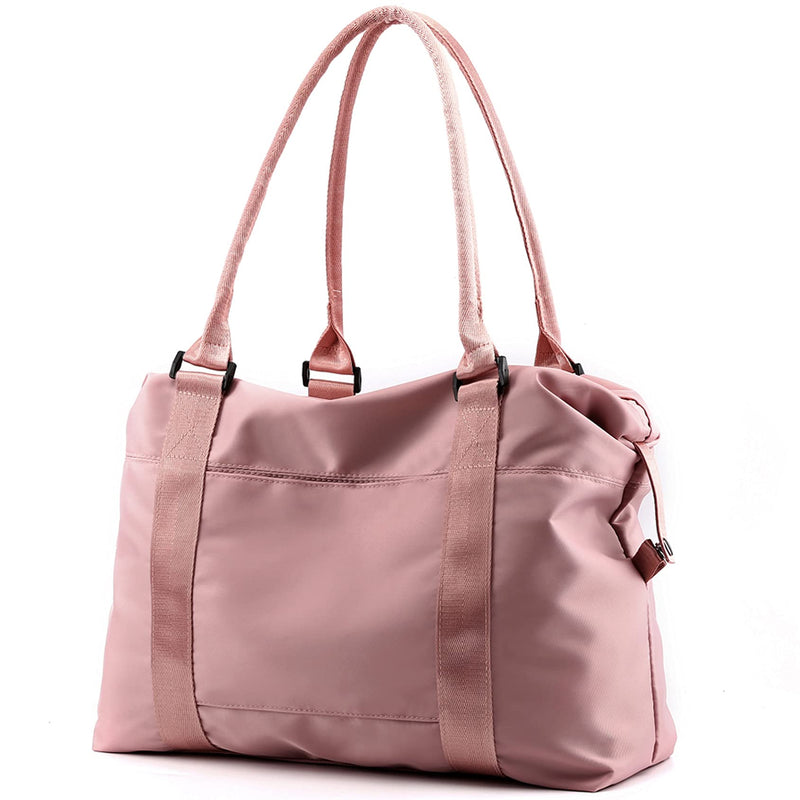 Women Tote Bag Travel Duffel Bag Carry On Luggage Bag Sports Bag Pink