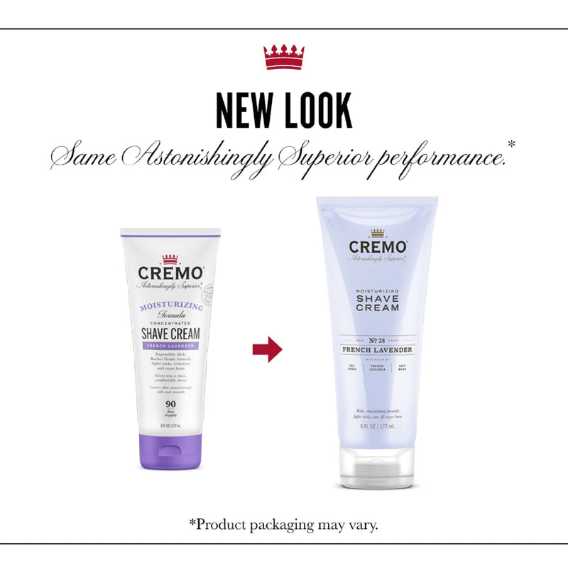 [Australia] - Cremo French Lavender Moisturizing Shave Cream, Astonishingly Superior Ultra-Slick Shaving Cream for Women Fights Nicks, Cuts and Razor Burn, 6 Fl Oz 6 Ounce (Pack of 1) 