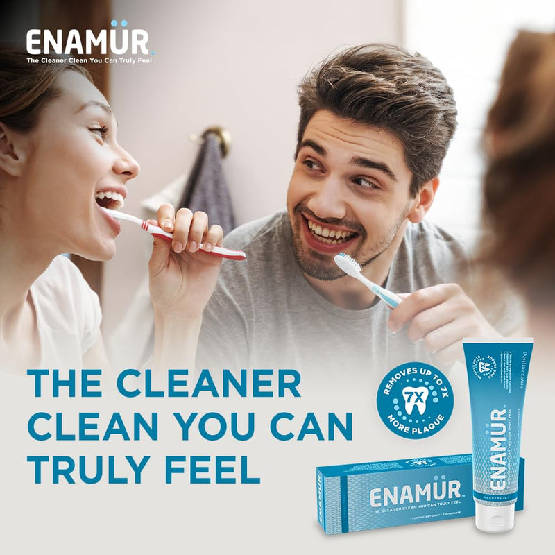[Australia] - ENAMUR Premium Plaque & Stain Removal Toothpaste - New Launch Special: Plant Fiber Technology Removes 7X More Plaque, Whitens, Protects Enamel, 5.2 oz 