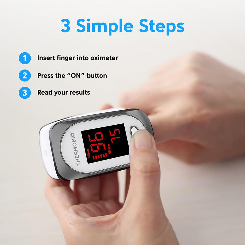 [Australia] - Fingertip Pulse Oximeter SPA30, Blood Oxygen Saturation Monitor, Fast SpO2 Reading Oxygen Meter with Clear OLED Screen 