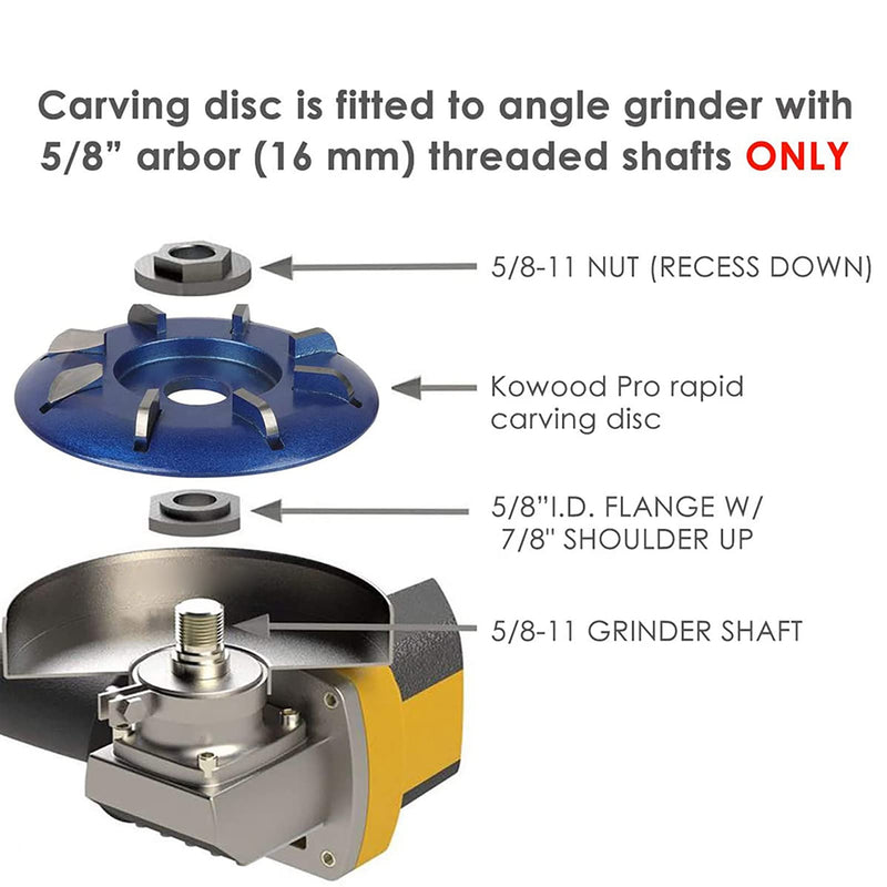 Arinda Goat Hoof Trimmers Tool - Professional Electric Hoof Trimming Disc, Metal Wood Carving Tools for Angle Grinder Attchments, Horses Cow Foot Repair (Blue 8 Teeth) Blue 8 Teeth - PawsPlanet Australia