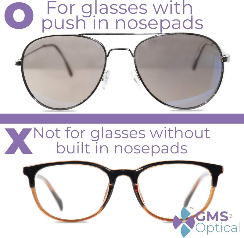 [Australia] - 10 pairs of glasses nose pads, nose pads for inserting, non-slip glasses nose pads, soft silicone, transparent for glasses, sunglasses, non-slip stoppers, glasses nose pad, glasses accessories 