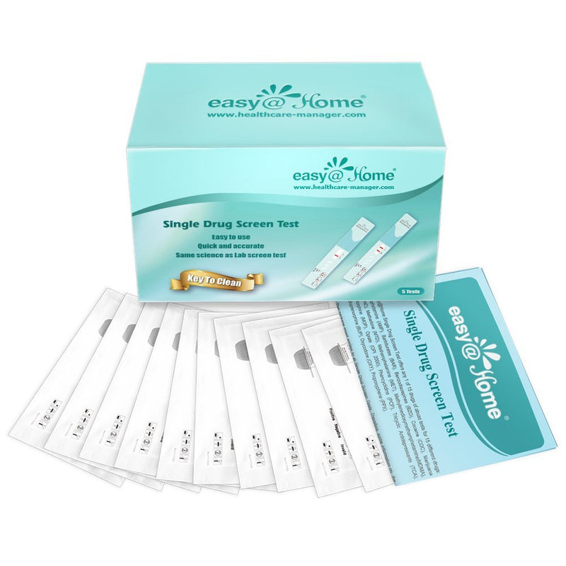 Easy@Home 20 Pack Marijuana Drug Test Kit - Urine THC Test for Home Use | THC Urine Tests (Cannabinoids Test) for Home Use, THC Detox Testing Kits 50ng/mL, Drug Testing Kit Track THC Detox #EDTH-114 20 Count (Pack of 1)