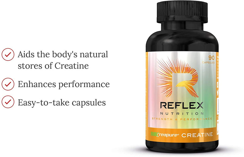 Reflex Nutrition Creapure Creatine Capsules Supplement (90 Caps) (Pack of 2)
