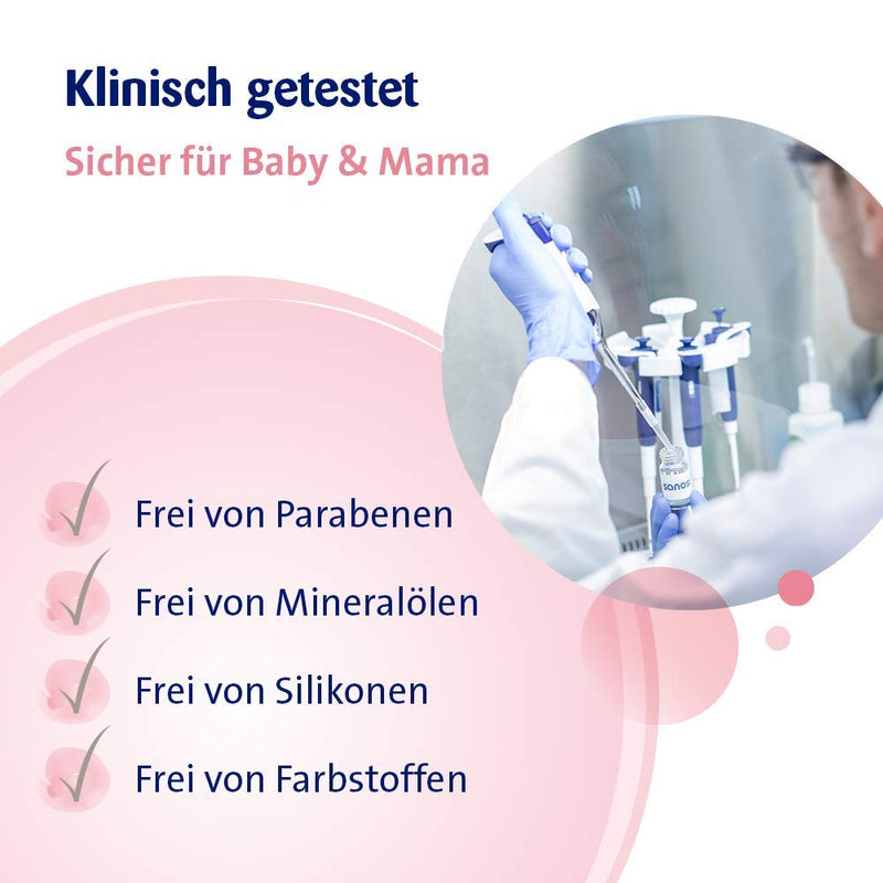 [Australia] - sanosan pregnancy cream clinically tested - prevents stretch marks and stretch marks - pregnancy care cream without paraffin oil, dyes, silicones and parabens (3x 200 ml) 3 pieces 