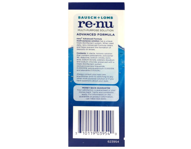 [Australia] - Renu Advanced Formula Multi-Purpose Solution, Gentle on Eyes, Cleans & Disinfects, Moisturizes for Comfort, Travel Size 2 fl oz (Pack of 2) 