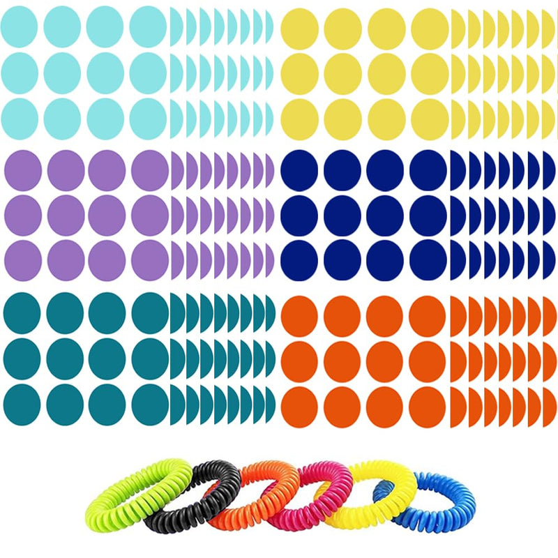 [Australia] - Mosquito Repellent Stickers, 360 Pack for Kids & Adults, Outdoor/Indoor, Natural Plant-Based, 6 Mosquito Bracelets Included 