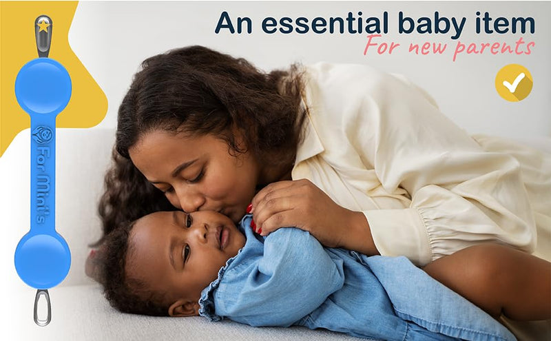 [Australia] - For Mini's Booger Aid - Gentle, Safe, and Non-Toxic Nose and Ear Cleaning Tool for Infants and Toddlers (Blue, Small) Blue 