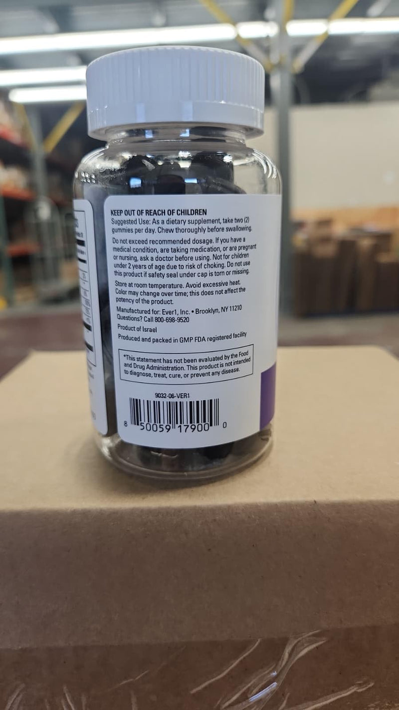 Ever One Sambucus Elderberry Gummies for Adults with Vitamin C and Zinc | Immune Support Supplement - Vegan, Gelatin Free, Gluten Free, GMO Free-Berry Flavored, Black Elderberry Immune Gummy Vitamins