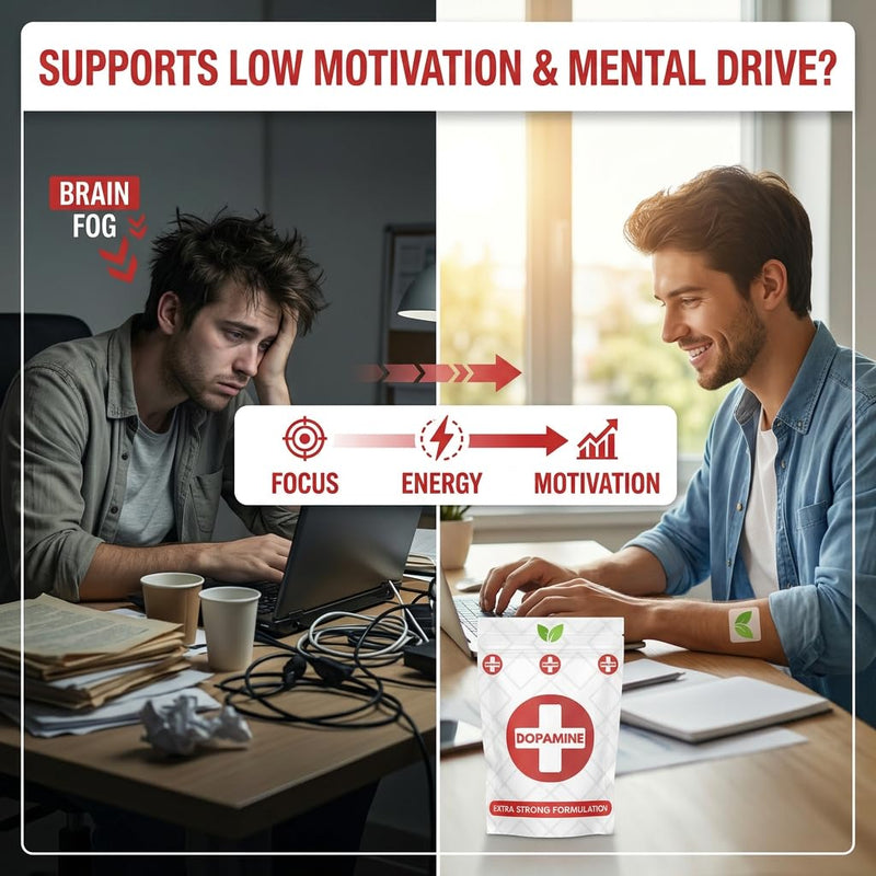 Dopamine Mood Patches | High Strength Energy Support - 90 Pack
