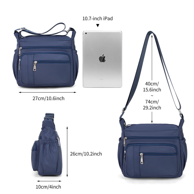 F.FETIVIN For Spirit Airlines Personal Item Bag Foldable Travel Duffel Bag & Pockets Bag Ladies Crossbody Lightweight Nylon Travel Purses