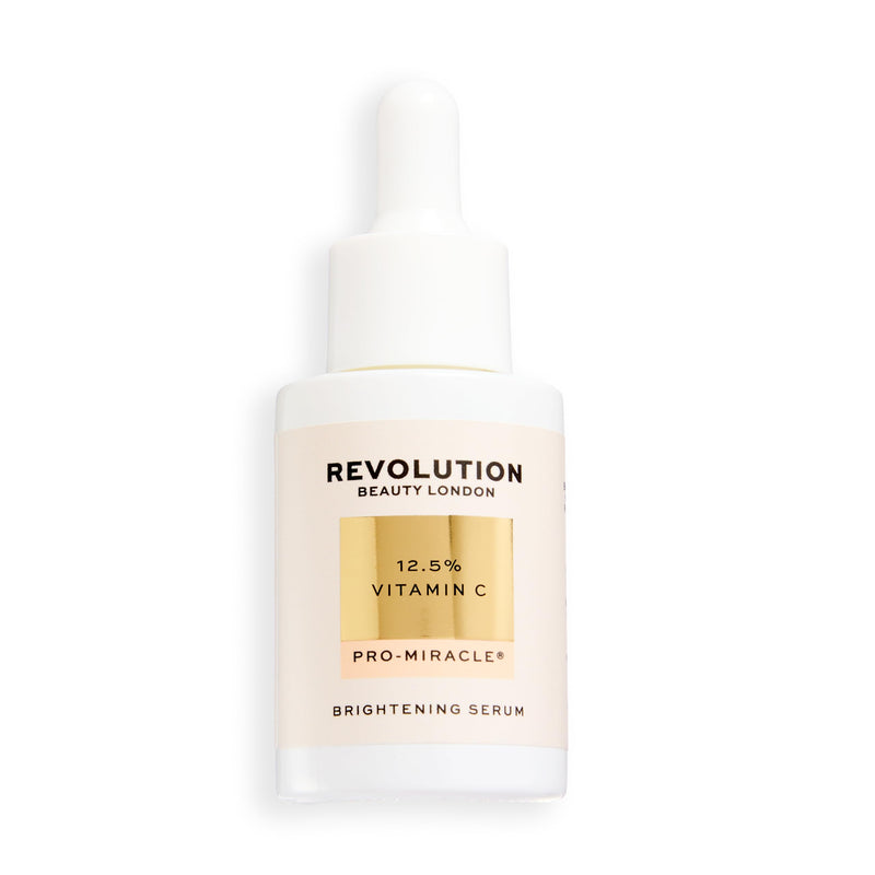 Revolution Pro Miracle 12.5% Vitamin C Face Serum, 1 oz | Matte Finish for Dark Circles, Redness & Blemishes, Vegan & Cruelty-Free, 0.11 fl oz
