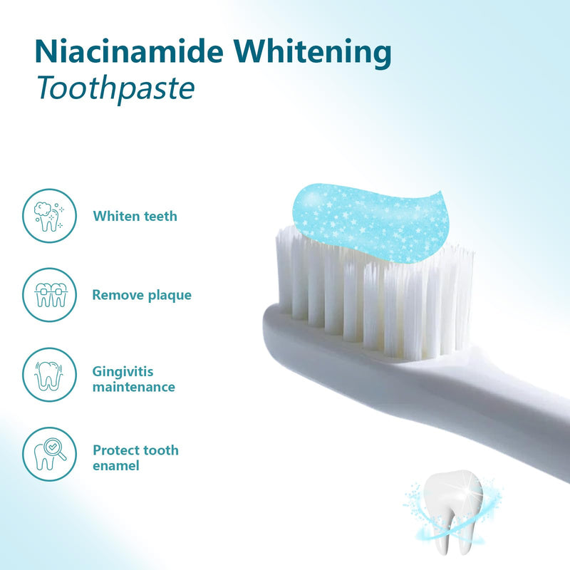 [Australia] - Niacinamide Whitening Toothpaste, Niacinamide Toothpaste, Intense Teeth whitening, Gently Repairs Sensitive Teeth, Protect Tooth Enamel, Fresh Breath, Fluoride-Free(3.5 Ounce (Pack of 1)) 
