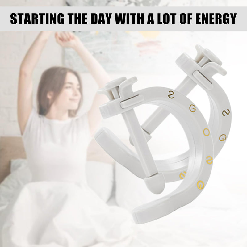 [Australia] - 2PCS Acupuncture Clip Tool, Migraine Relief Hand Clip, Compact Pressure Point Massage Tool, Portable Pressure Point Clip for Hand Foot Ear Migraine Relief, Light Gray 