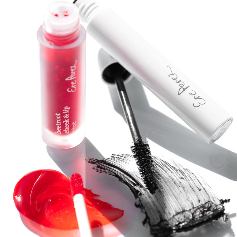 [Australia] - Ere Perez - Lash to Lip Party Proof Duo | Avocado Waterproof Mascara (Black) + Beetroot Cheek + Lip Tint (Joy) | Vegan, Cruelty-Free, Clean Beauty Safe for All Skin Types 