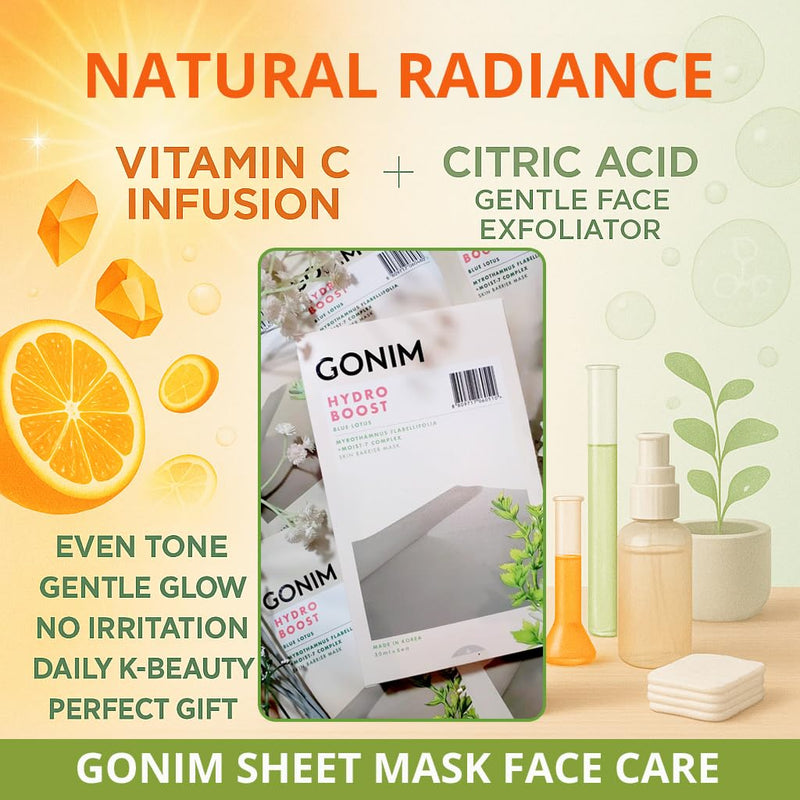 Korean Face Mask, Hydrating Sheet Mask with Hyaluronic Acid Serum | Face masks for women with collagen activation and vitamin C; Korean sheet mask for skin care, travel essentials, 30mlx10pcs 1 Count (Pack of 10)