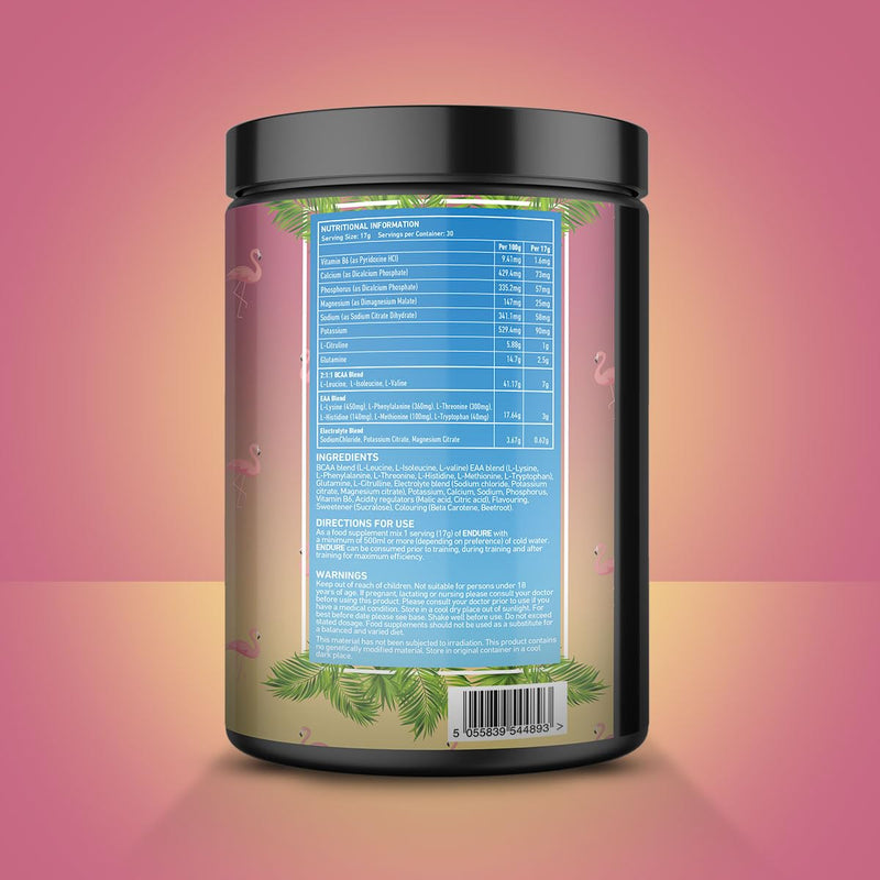 TWP Nutrition Platinum Series Endure, EAAs & BCAAs Electrolyte Blend Pre, Intra and Post Workout, Zero Sugar, 510g and 30 Servings, 20 Great Flavours (Strawberry Lemonade) Strawberry Lemonade