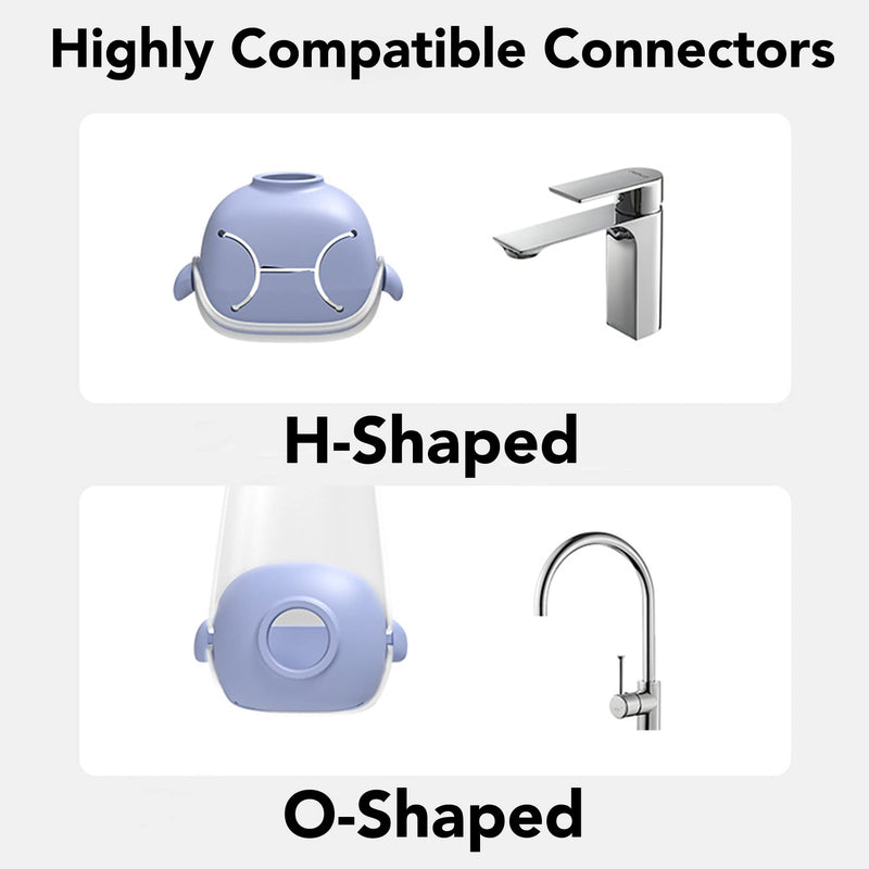 [Australia] - Faucet Extender for Toddlers and Kids, fits Sink spout tub for Kitchen and Bathroom. Promotes Hand Washing, Hygiene Awareness Independence. Cartoon Design w/Universal fits(Blue, Pink, 2PCS) 