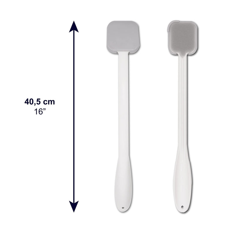 [Australia] - KMINA - Long Handled Lotion Applicator for Back (Includes 3 Thin Sponges), Easy Reach, Moisturizer Wand, Sunscreen Tool 
