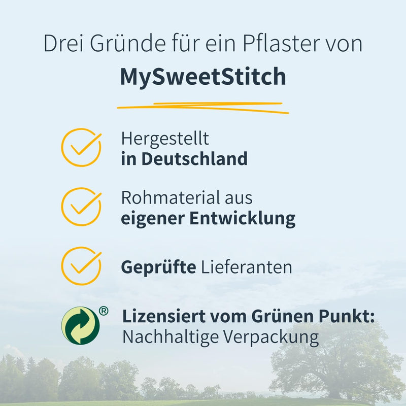 MySweetStitch - 25 x Omnipod Patches, Ring Patch Ø 95 x 72mm, Waterproof, Breathable, Skin-Friendly, Made in Germany, Pastel 25 piece