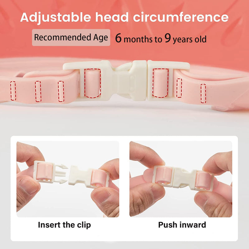 [Australia] - Baby Shower Cap Shield, Baby bath set shower cap/water cup/massage brush,Visor Hat for Eye and Ear Protection for 0-9 Years Old Children,Cute Crown Shape Makes the Baby Bath More Fun (Pink) Pink 