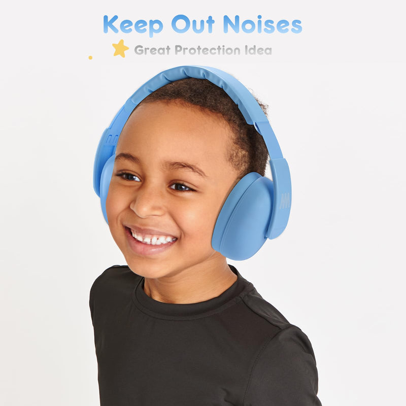 [Australia] - Mumba Noise Reduction Safety Ear Muffs, Baby Toddler Kid Sensory Ear Hearing Protection Earmuff, NRR 25dB Noise Cancelling Sound Proof Headphones for Flying Travel, Concerts, Fireworks, Shooting, Blue 