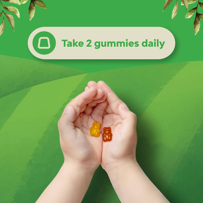 Natures Craft Plant Based Kids Multivitamin Gummies - Multivitamin for Kids Immunity Support Gummies with Vitamins A C D3 E B and Zinc Gelatin and Gluten Free Non-GMO Vitamins Gummy Formula 120ct | Multivitamin for Kids with Vitamin D3, C, A & Zinc - S...