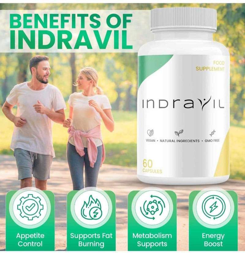 Indravil Capsules - Weight Management Capsules - Natural Ingredients - 60 Capsules - Fitness Hero Supplements