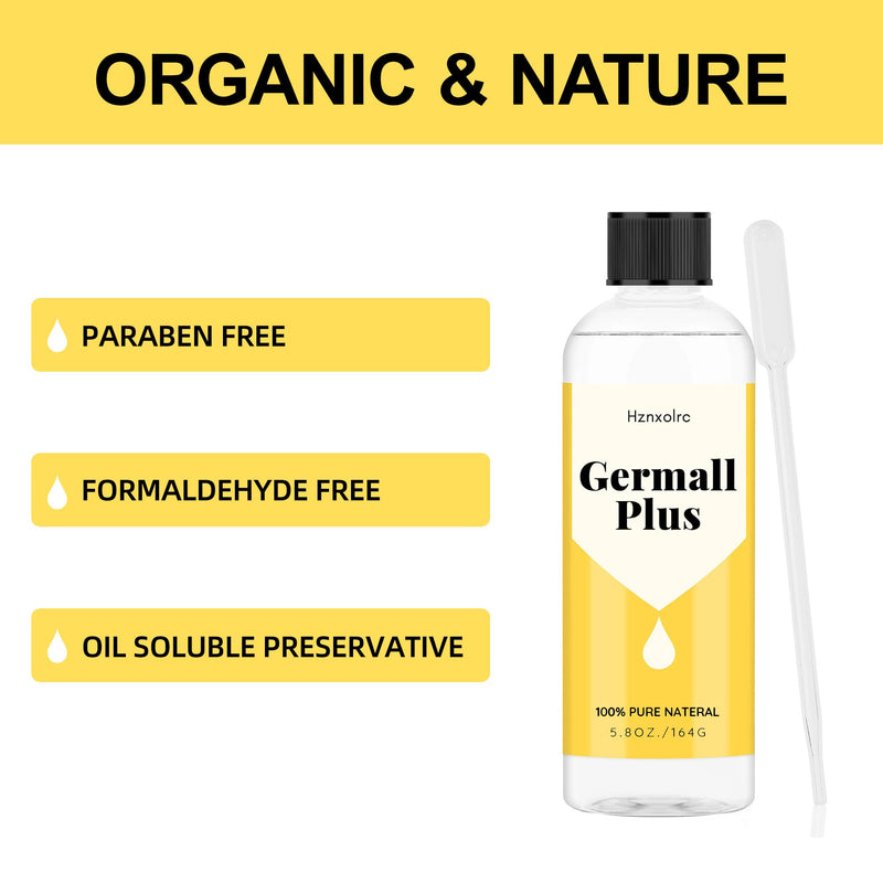 [Australia] - 5.8 oz Liquid Germall Plus Preservative, Oil Soluble Natural Preservative, Germall Plus Suitable for Making Soap, Conditioners, Lotion, Creams and More 