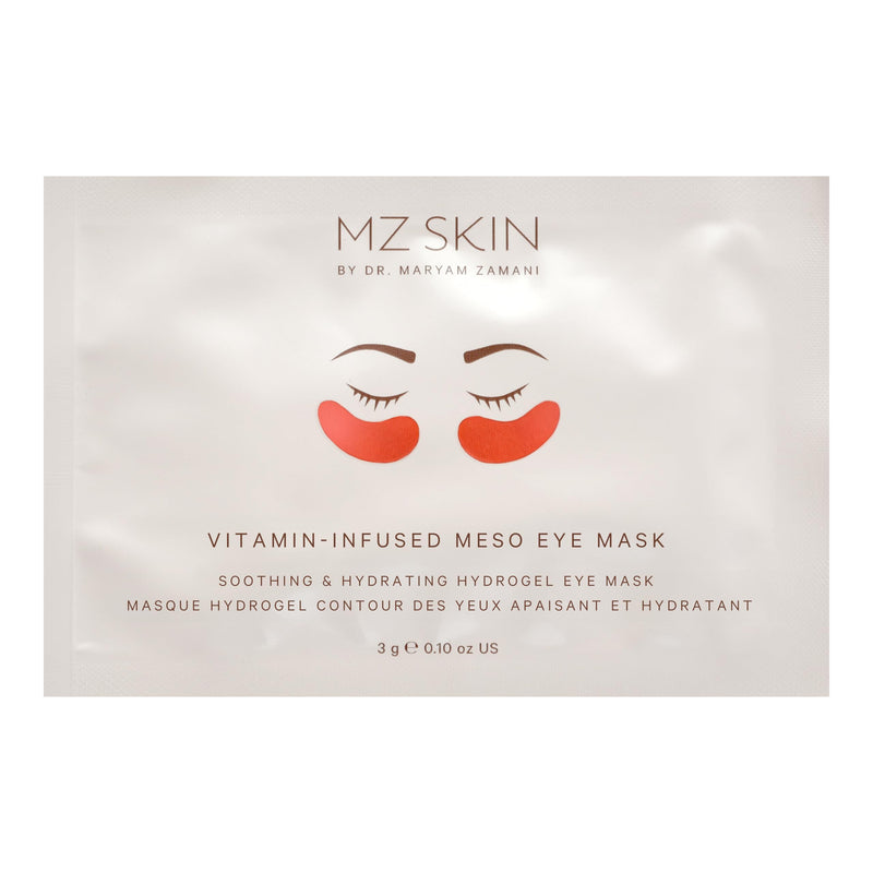 MZ SKIN Vitamin-Infused Meso Eye Mask | Hyaluronic Acid & Niacinamide Enhanced Hydrogel Treatment for Tired Eyes, Perfect For Anti-Aging, Wrinkles, Fine Lines & Dark Circles, Fragrance Free Pack of 1