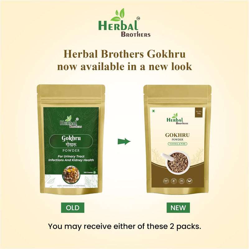 [Australia] - Organic Gokhru Powder | 100% Pure & Natural | Supports Kidney Health, Urinary Health & Vitality | Ayurvedic Herbal Supplement | 100 Gm Brown 1 