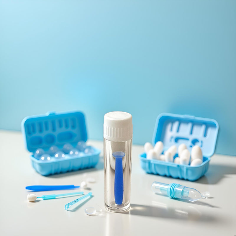 [Australia] - Blue Convenient Soft Silicone Contact Lens Tool Plunger Remover for Soft and Hard Lenses Multipurpose Accessory Soft Contact Lens Helper Tool Contact Lens Care Hard Contact Lens Care Products 