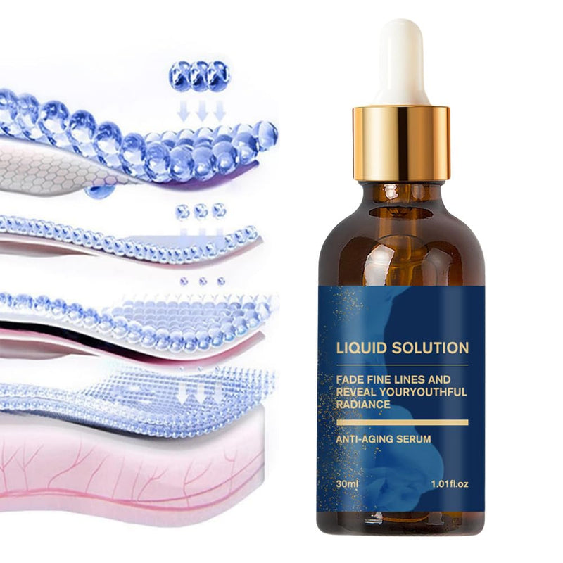 Olavita Serum, Olavita Liquid Solution Anti Aging Serum, Vitamin C & E Serum, Promotes Skin Collagen Production, smoothes wrinkles and fine lines 3pcs clear 3pcs