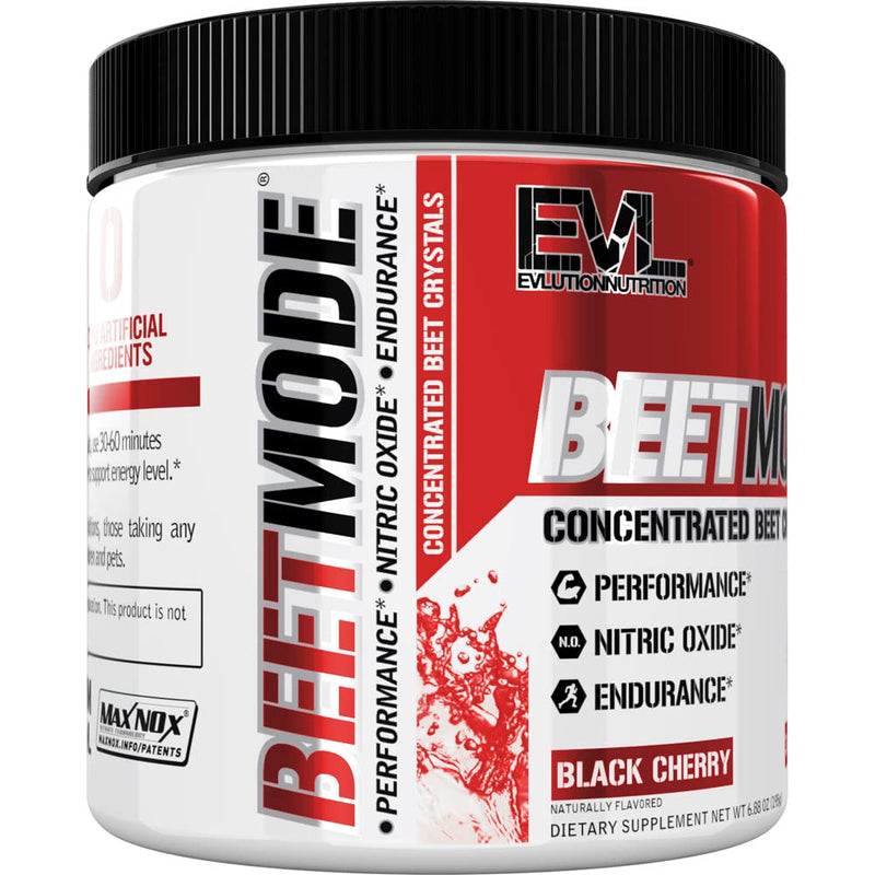 Evlution Nutrition Beet Mode Beet Root Powder, Black Cherry, 30 Servings