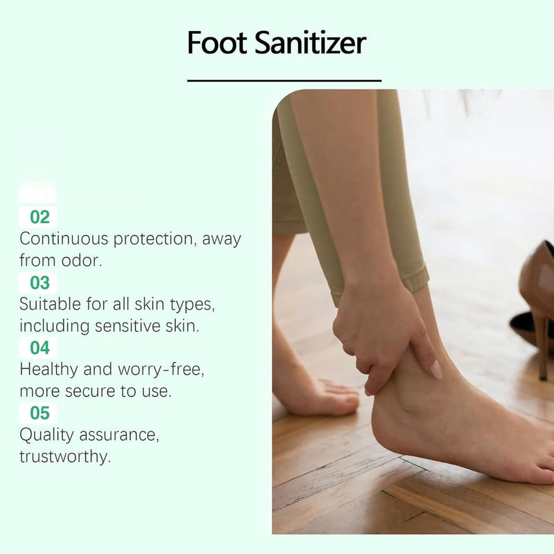 2PCS Foot Sanitizer Spray with Tea Tree Oil,Clear Foot Sanitizer Spray,Tea Tree Oil, 100 ml/3.5 oz