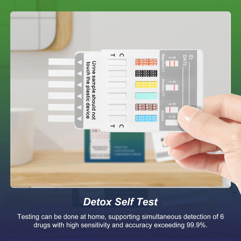 [Australia] - Drug Test Kit - 12 Panel Home Urine Test Strips for Marijuana(THC),COC, and More | Instant Results | 5 Pack for Workplace, Healthcare & Personal Use 