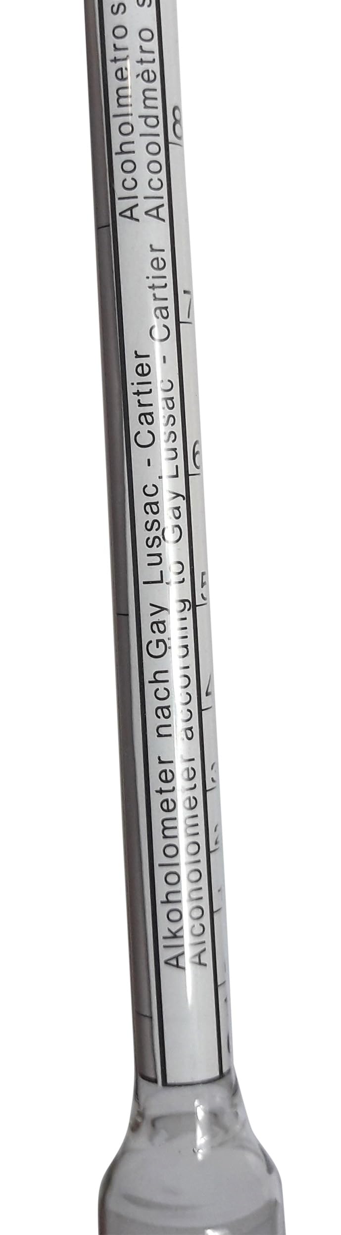 [Australia] - Dr. Richter alcohol meter 0-100 Vol% with thermometer and compensation scale, protective cover can be used as an immersion cylinder 