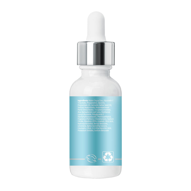 Hempz Ocean Breeze, Facial Serum, dry to normal skin, 1oz | Leave-in blend smooths frizz and helps add shine to strands 1 Fl Oz (Pack of 1)