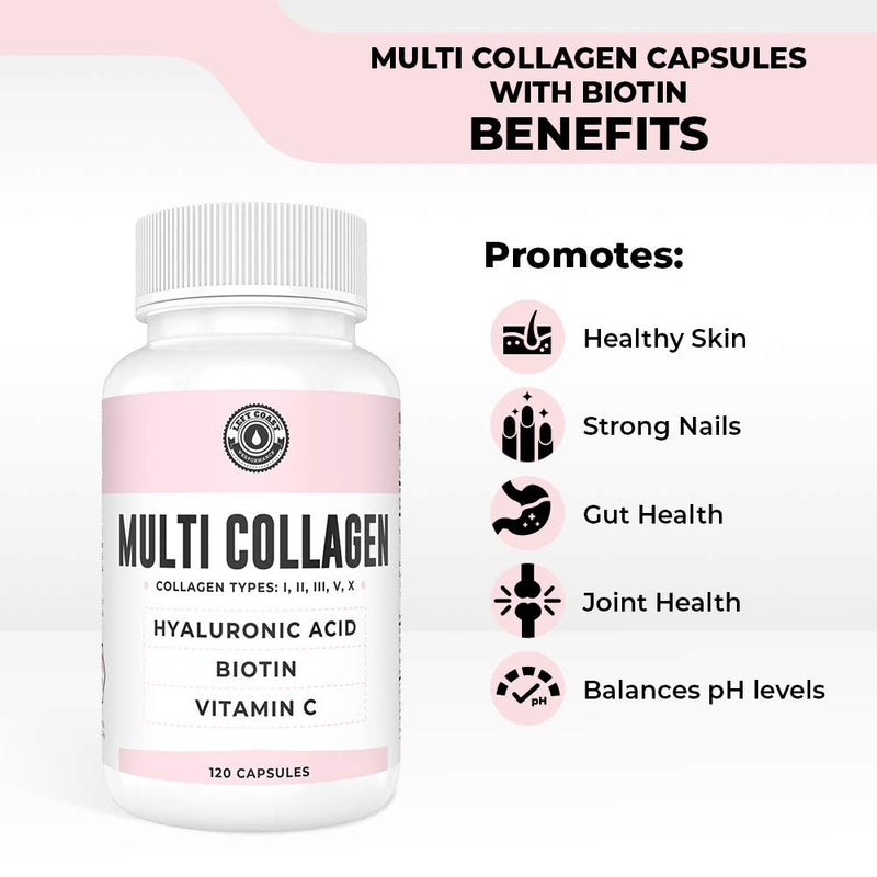 Left Coast Performance Beef Organ Complex Capsules, 180 Count + Multi Collagen Capsule, 120 Count