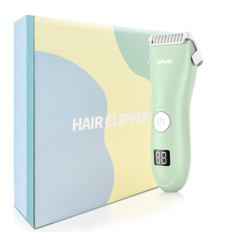 [Australia] - Baby Hair Clippers, Quiet Professional Hair Clippers for Kids, Hair Cutting Kits with LCD Display, Safe Ceramic Blades, Waterproof Rechargeable Trimmer for Autism Children and Infants 