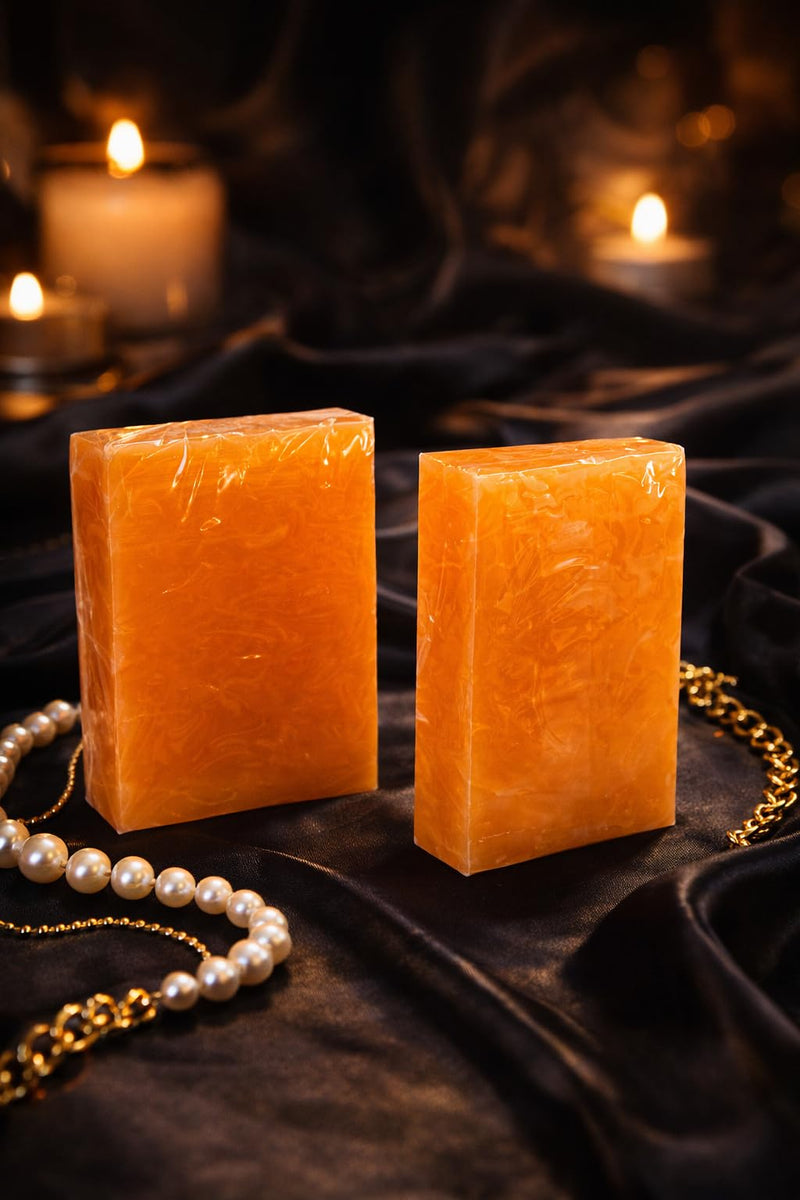 MAEMacro Turmeric & Kojic Acid soap bar with Vitamin C, Retinol, Collagen, Hyaluronic Acid, and Vitamin E | Reduce Dark Spots | Fine Lines, and Improve Skin Tone (2 Soap Bars)
