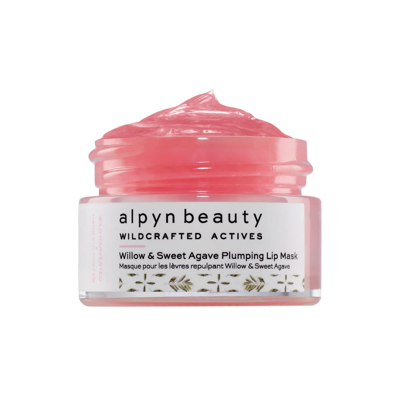 Alpyn Willow & Sweet Agave Plumping Lip Mask | Hydrating Daily Lip Mask Treatment For Fuller, Softer, Smoother & More Supple Lips | 0.35 oz / 10 g